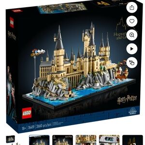 LEGO Hogwarts Castle with Blue and Tan Accents